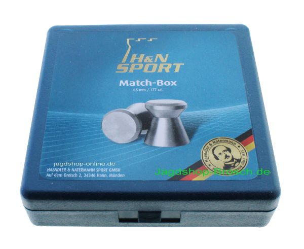 H&N Match-Box für Diabolo 4,5mm,Schüttelbox