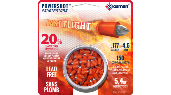 Crosman Powershot Diabolo Fast Flight , 4,5mm, 5,4 grain, spitz,150 Stck.
