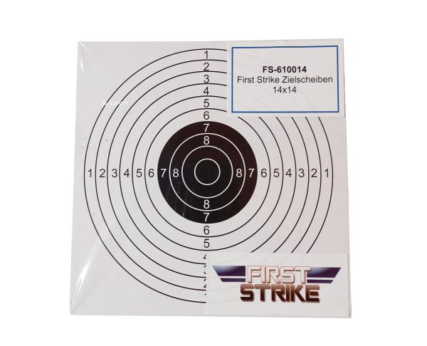 Zielscheiben First Strike 14x14cm, 100 Stck.