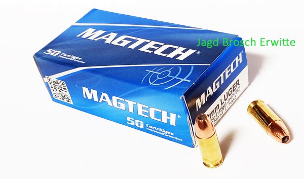 7,45Munition Magtech 9 mm Luger JHPg/115grs., 50Stck. EWB