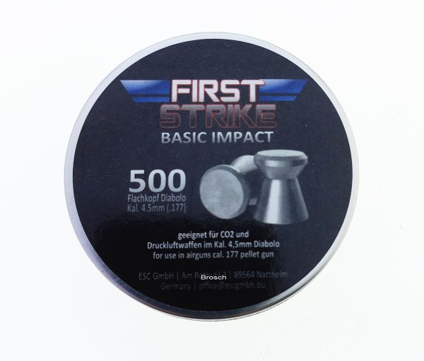 First Strike Basic Impact, Diabolo 4,5mm/.177 ,Flachkopf, 500St.