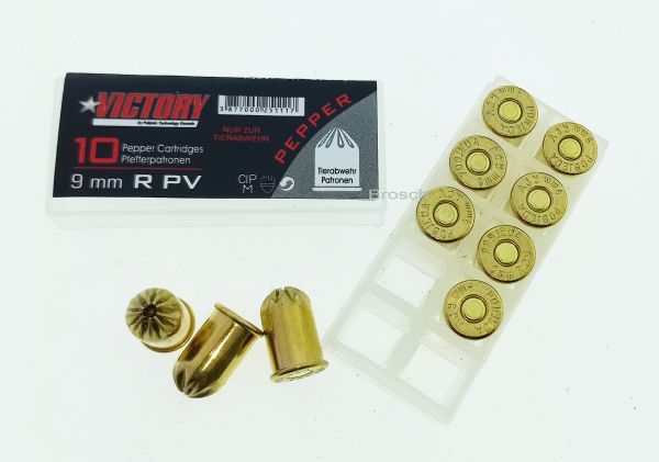 Pfeffer-Patronen Victory 9mm R PV, 10 Stck., Ab18