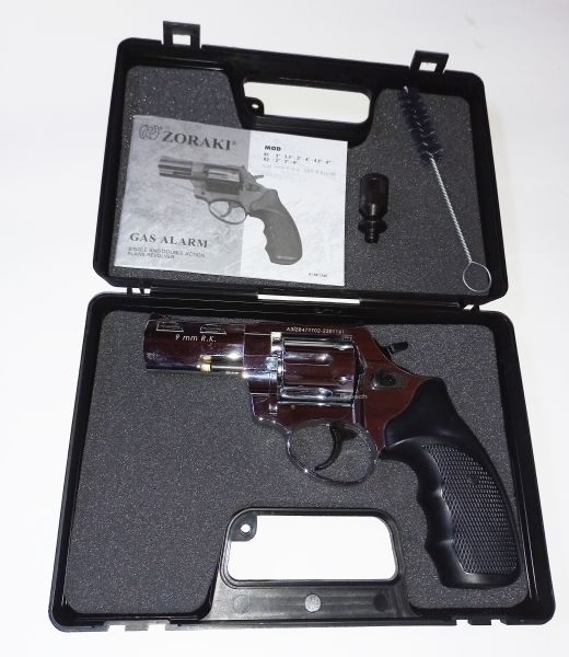 Zoraki Schrechschuss Revolver R2 , 3", 9mm R, Chrom,Ab18
