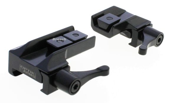 Picatinny-Weaver-Montage Zeiss Innenschiene Stahl, BH8, Optik Arms