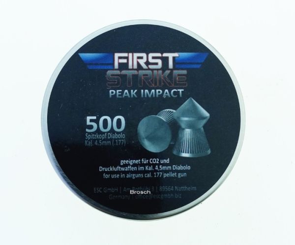 First Strike Peak Impact, Diabolo 4,5mm/.177 ,Spitzkopf, 500Stck.